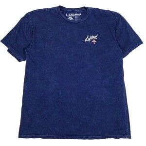 LRG LIFTED Blue Dye Wash Tee Shirt Mens x-large crew neck tshirt